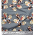 thumbnail image 1 of Soimoi Poly Georgette Fabric Bird & Owl Kids Printed Craft Fabric by The Yard 42 Inch Wide, 1 of 1