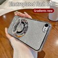 thumbnail image 6 of Case for iPhone SE 2020 Case Glitter [Compatible with Magsafe],with Stand Sparkly Slim TPU Shockproof Protective Cover for Girls Women Phone Case for iPhone 8/7 /SE 2020 Bling Sliver DS, 6 of 9