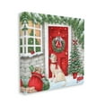 thumbnail image 4 of Stupell Industries Dog & Winter Holiday Doorway Holiday Painting Gallery Wrapped Canvas Art Print Wall Art, 17 x 17, 4 of 8