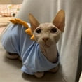 thumbnail image 5 of UOSIA Dinosaur Sphynx Hairless Cat Clothes Cute Summer Cotton Shirts Cat Costume, 5 of 6