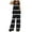 Black, variant on Wyzesi White Shorts Suit Women Soccer Women's Fashion Two Piece Bohemian Casual Print Tank Top Sleeveless Top Loose Wide Leg Pants Long Pants Two Piece Set 10 Cropped Sweatsuit Set for Women