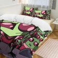 thumbnail image 6 of Invader Zim Gir Gza 3 Pieces Bedding Sets Comfortable Soft Comforter Sets Decoration Bedroom Gifts With 1 Duvet Cover 2 Pillowcases, 6 of 7