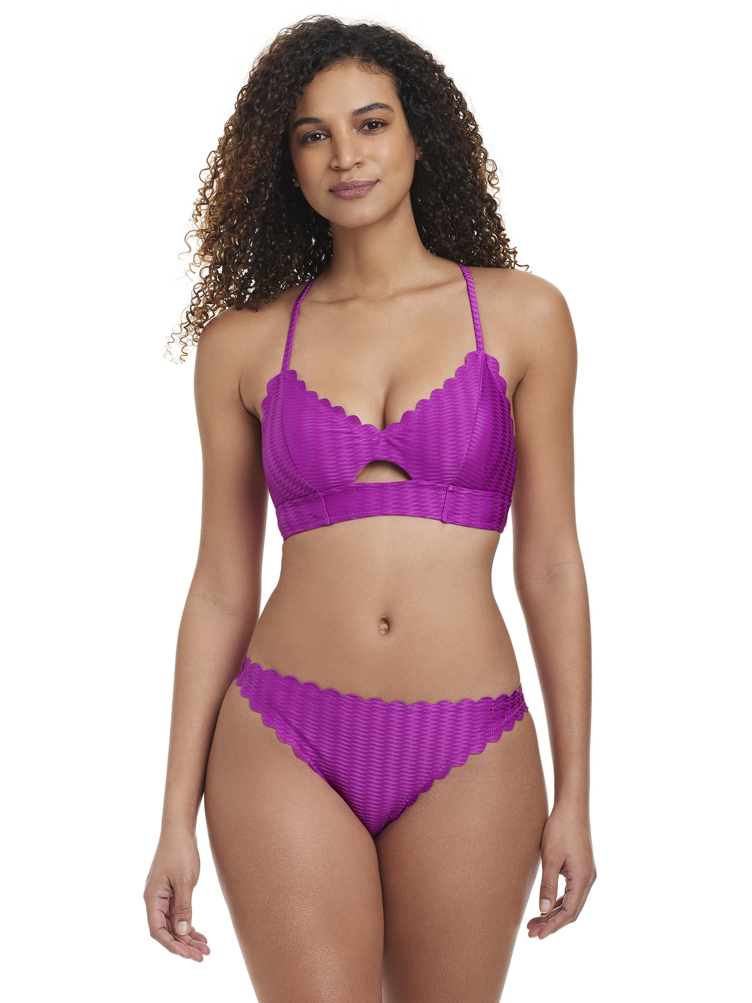 Jessica Simpson Women's Scalloped Bikini Bottom, Sizes XS-2XL