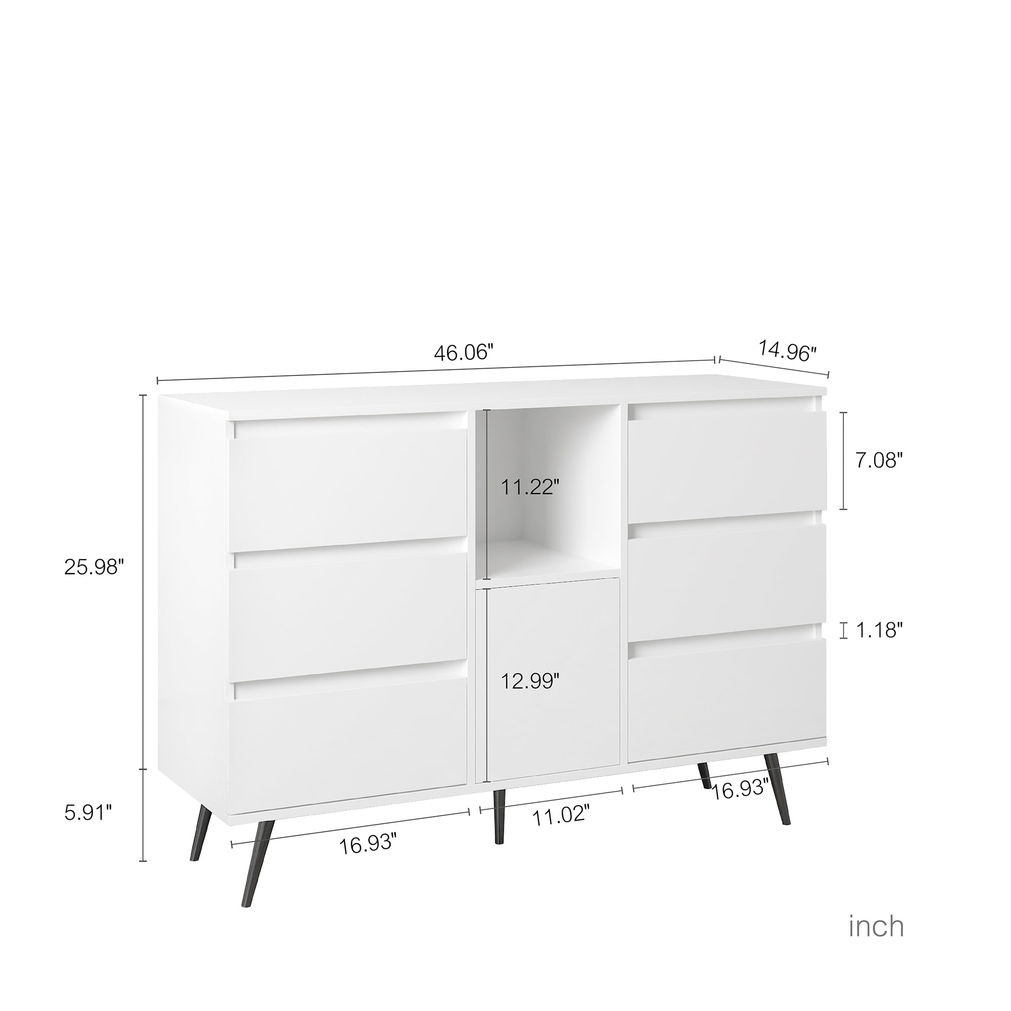 Kadyn Bathroom Floor Cabinet, Modern Storage Cabinet with Drawer, Side Storage Organizer Cabinet for Bathroom, Entryway, Home, White