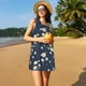 thumbnail image 3 of Fotbe Daisies Flowers Vestido de Verano sin Mangas para Mujer – Vestido Midi Línea A, Estilo Camiseta Floral, Vestido Playero Casual y Fluido, 3 of 7