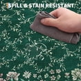 thumbnail image 4 of Floral Irregular Edge Carpet Indoor Non Slip Washable Boho Vintage Entry Rug Low Pile Throw Rugs for Entryway Green 2*6ft, 4 of 7