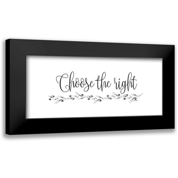 Murdock, Ramona 14x8 Black Modern Framed Museum Art Print Titled - Choose the Right