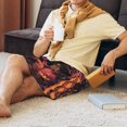 thumbnail image 3 of Mens Pajama Pants - Halloween Pink Happy Sleep Shorts Mens Pajama Shorts, Comfy Pj Pants for Mens Lounge Shorts, 3 of 5