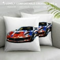 thumbnail image 3 of BCIIG Corvette Graphic Decorative Throw Pillow Cover for Home Couch Living Room Bed Sofa, Printed on Both Sides, High-Quality, 1PC 24x24in, 3 of 5