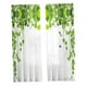 thumbnail image 4 of 2 cortinas de tul con hojas verdes y blancas para ventana. estilo D, 4 of 9