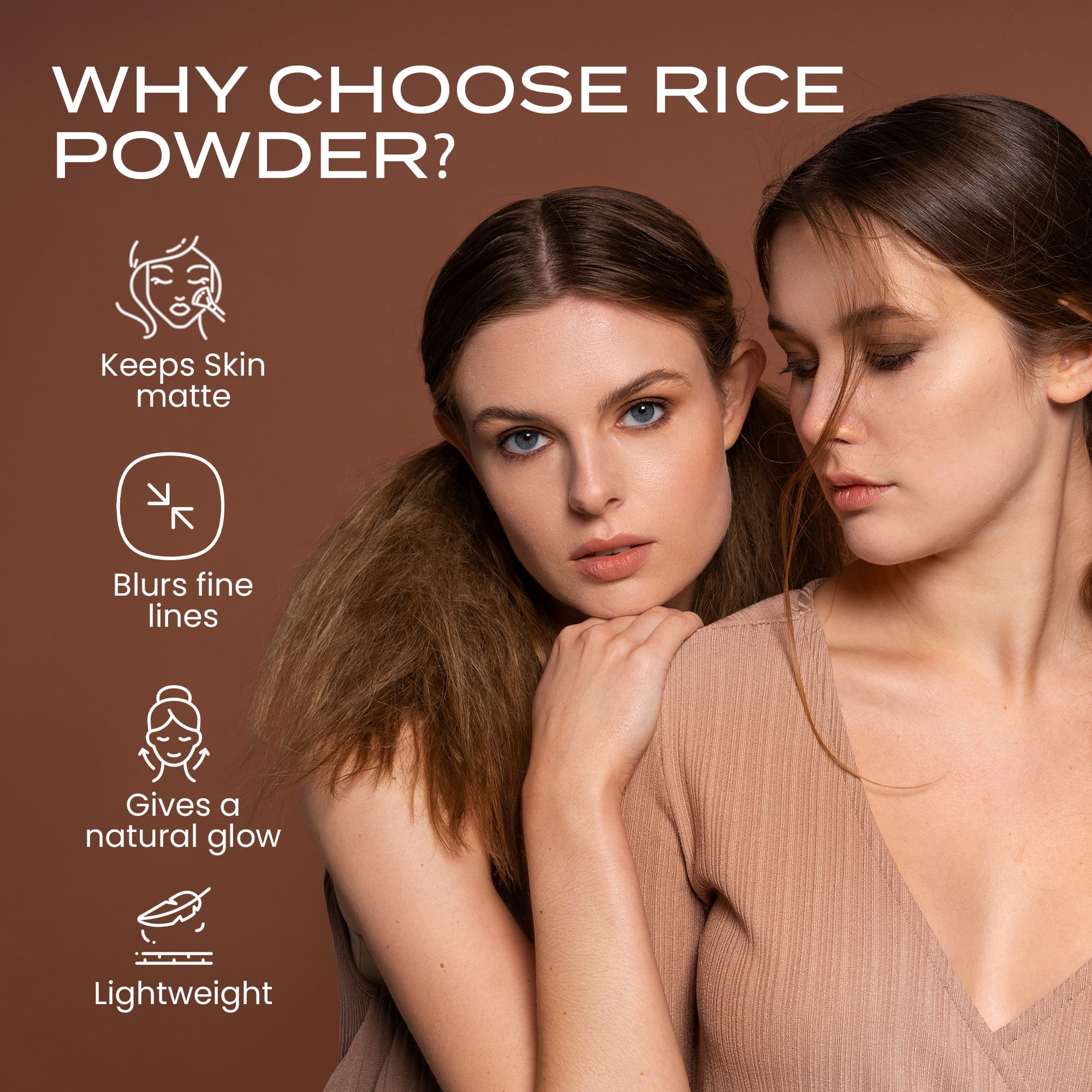 MEDIUM RICE SETTING BULK POWDER (1oz Refill Pouch) Loose Mineral Makeup Use alone or add to Foundation to create an even more Matte Finish Absorbs Oil Leaves Face Smooth Makeup Lasts Longer