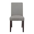 thumbnail image 4 of Serta Liam Parsons Upholstered Accent Dining Chair Set of 2, High-Back Design, Polyester Weave Fabric, Quality Foam Cushion, Armless Side Chair for Kitchen, Dining Room, LivingRoom, Ash Gray, 4 of 8