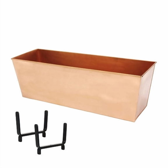 ACHLA Handrail Copper Plated Window Box Planter