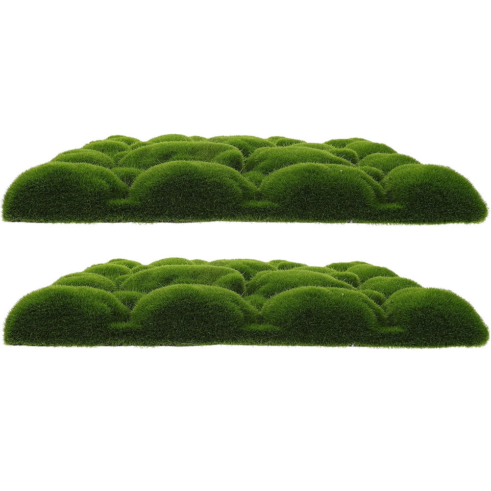 LEXSOMEO 2pcs Simulation Moss Foams Board Green Plants Wall Decoration DIY Wall Background