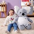 thumbnail image 5 of IKASA Large Koala Stuffed Animal Plush Toy,Giant Koala Cute Jumbo Soft Toys,Huge Big Size Fluffy Plushy Fat Oversized Plushie,Gifts for Kids Girls Boys Girlfriend Children, 5 of 5