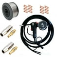 thumbnail image 4 of INTBUYING DC24V Aluminum Spool Gun Fit Miller 210 Spoolmate 3035 with 16.4ft Cable Lead & 15ak Conductive Nozzles, 4 of 11