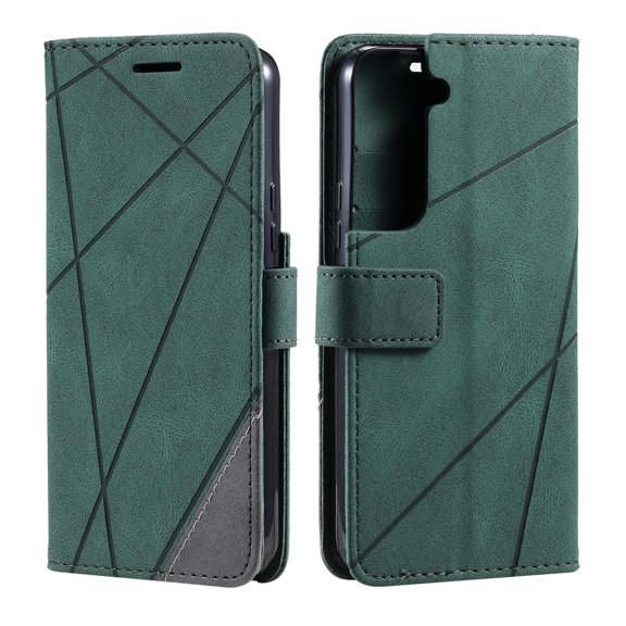 Allytech Galaxy S22 Plus Case, Galaxy S22 Plus Wallet Case, PU Leather Slim Fit Credit Cards Holder Folding Stand Shockproof Protective Wallet Case TPU Cover for Samsung Galaxy S22 Plus, Green