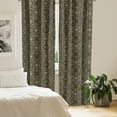 thumbnail image 2 of Abstract Curtains 2 Panels Set, Illustration of Modern Squares and Triangles Zigzags, Window Drapes for Living Room Bedroom, 56"W X 95"L, Grey Yellow, by Ambesonne, 2 of 5
