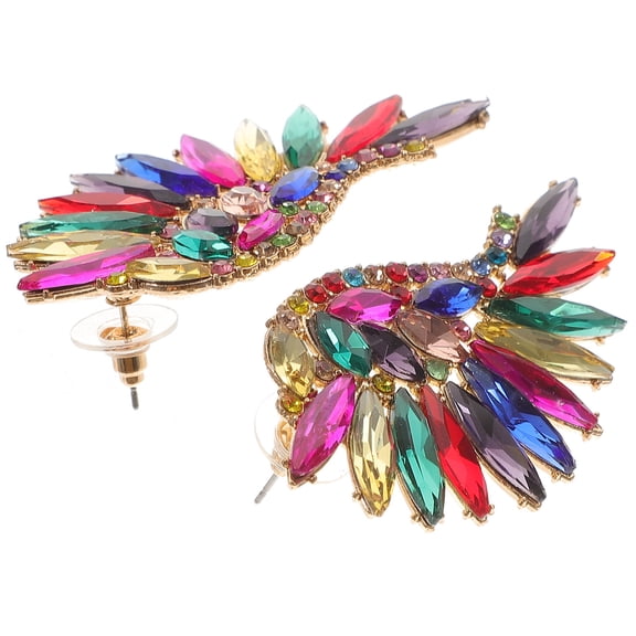 WEAVILUX sparkly rhinestone earrings Earrings Multi-colored 1 Pair Dangle for Women Anniversaries