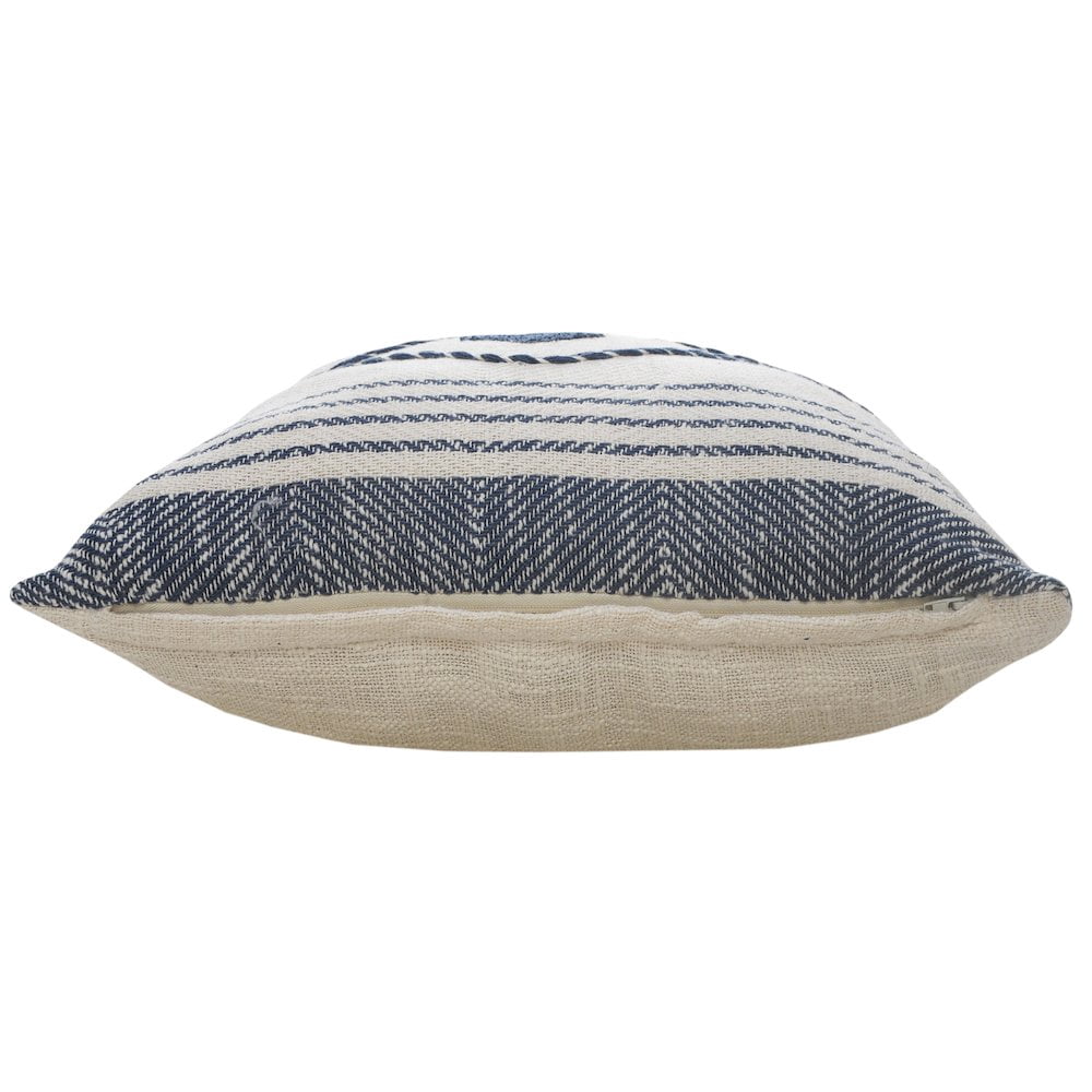 LR Home Coastal Edge Geometric Diamond Throw Pillow