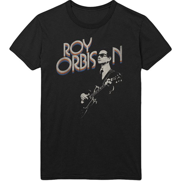 Roy Orbison - Camiseta Guitarra de Algodón para Adultos Unisex (Negro)