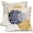 Navy Blue Yellow, variant on LQCrafK 18” x 18” Sage Linen Decorative Pillow Covers, Soft and Comfortable (2 Count)
