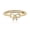 Gold, variant on Rose Gold Tone Adjustable Open Band Bow Knot Heart Ring with Pavé Details, Elegant Feminine Fashion Ring for Women