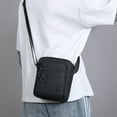 thumbnail image 4 of Nkmbld Crossbody Bags for Men, Fashionable Casual Square Shoulder Bag Lightweight Messenger Bag for Travel Sport Running Hiking, Black, 4 of 8