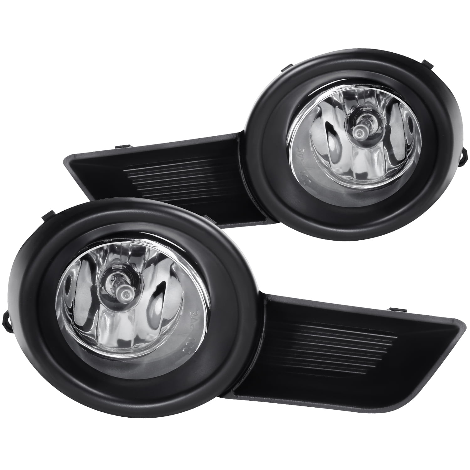 Clear Lens Black Housing Fog Light Lamps Kit Fits 2008-2011 Toyota Highlander 