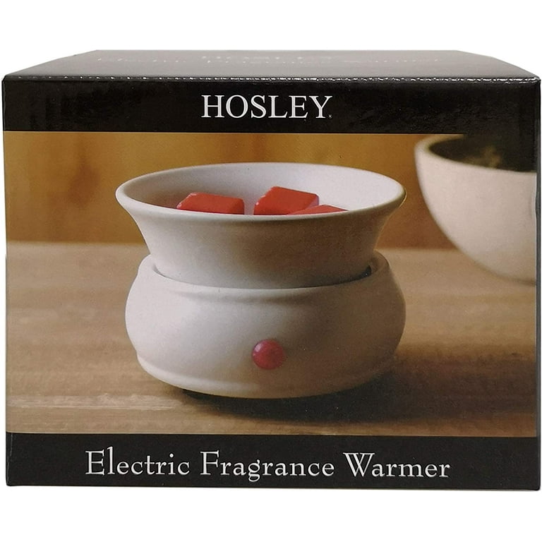 Hosley White Ceramic Electric Fragrance Candle Wax Warmer