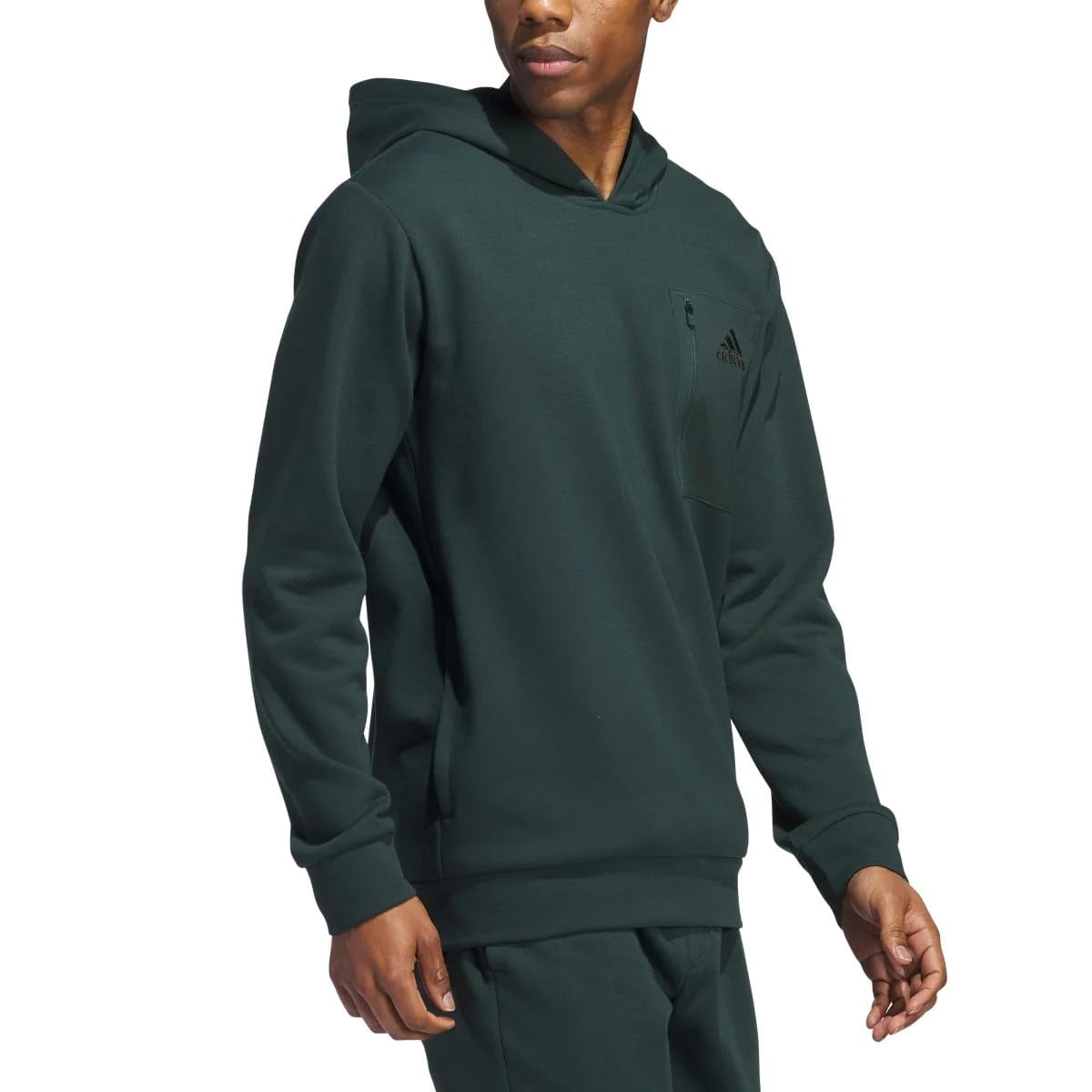 adidas Men�s Regular Fit Kangaroo Pockets Hoodie - Green (Shagrn), XX-Large