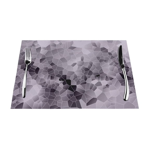 XMXY Woven Placemats Set of 4 PCS, Americana Funny Graphic Table Mats Washable Heat Resistant Placemats