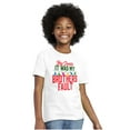 thumbnail image 3 of Santa It Was My Brother's Fault Crewneck T Shirts Boy Girl Teen Brisco Brands X, 3 of 6
