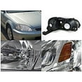 thumbnail image 2 of Spec-D Tuning 2LH-CV99-RS Honda Civic DX LX EX Crystal Clear Chrome Amber Head Lights Lamps Pair, 2 of 2