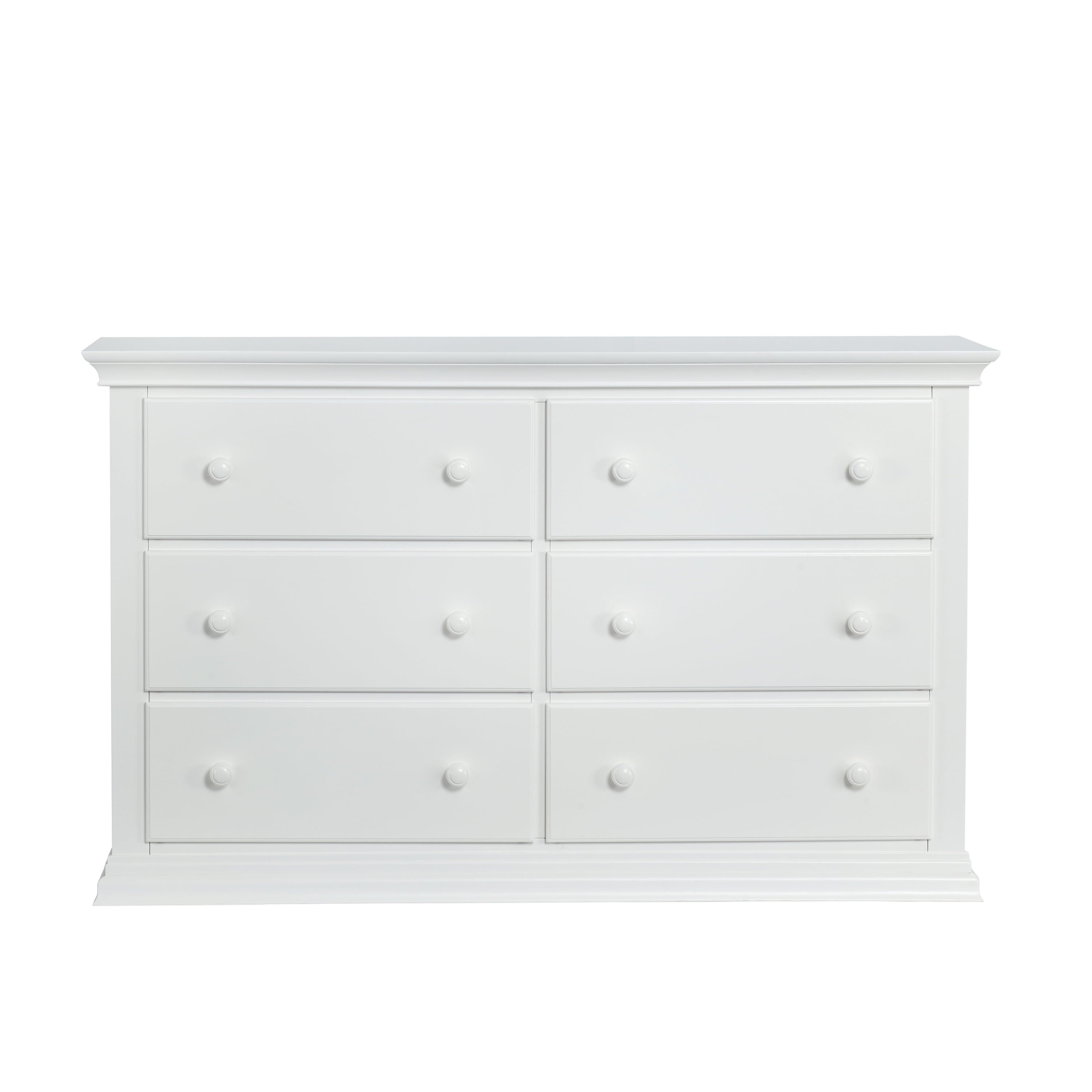 Suite Bebe Shailee Universal 6 Drawer Double Dresser White