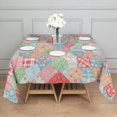 thumbnail image 3 of Pioneer Flower Floral Print Pattern Square Tablecloth, Waterproof Wipeable Spillproof Washable Table Cover for Home Kitchen Party Decor, 42"x42", 3 of 6