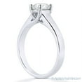 thumbnail image 3 of Oval Brilliant Cut Charles & Colvard Moissanite Trellis Solitaire Engagement Ring in 14k White Gold, 3 of 4