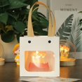thumbnail image 2 of Night Light Handmade Furniture Decoration with Pink Pumpkin Base & 10 Tulips for Bedroom Sleeping Table Lamp, 2 of 4