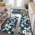 thumbnail image 2 of Pioneer Flower Floral Print Pattern Kitchen Rugs Sets Of 3,Kitchen Runner Rugs Non Skid Washable,Decorative Kitchen Floor Mats for Kitchen,Sink,Laundry,17"x30"+ 17"x47" + 17"x59", 2 of 6