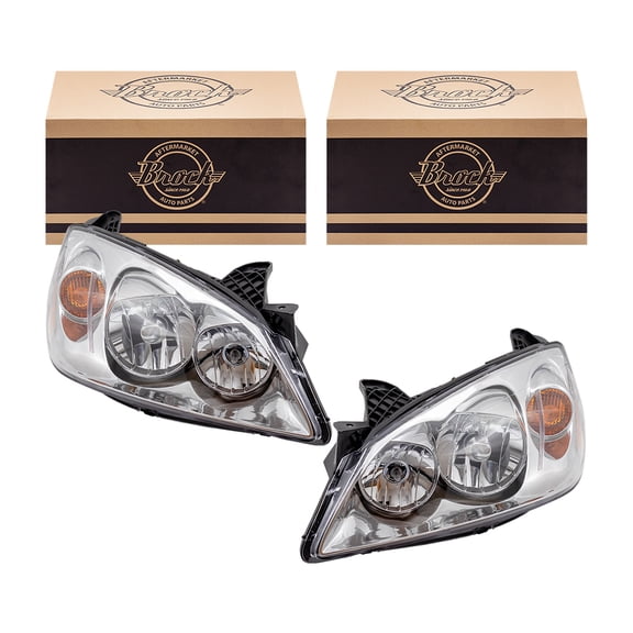 Brock Headlight for 2005-2010 G6 w/ Amber Signal Set 20821143
