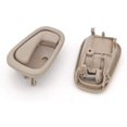 thumbnail image 2 of Manija de puerta interior de serie de 4 piezas para cerradura manual trasera del lado del conductor y del pasajero 1998-2002, beige/marrón, 2 of 5