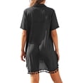 thumbnail image 3 of Shine Up Women Cover-up Shirt Tassel Swimsuit Beach Swimwear Summer Bathing Suit Dress, 3 of 4