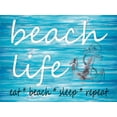 thumbnail image 2 of Jacobs, Cindy 32x25 White Modern Wood Framed Museum Art Print Titled - Beach Life, 2 of 4