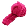 thumbnail image 5 of Chunky Wool Yarn DIY Crochet Cloth Jumbo Tubular Yarn for Scarf Hats Cushion rose red, 5 of 9