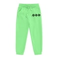 thumbnail image 6 of Hessimy Toddler Boys Girls Spring Summer 2Pcs Crewneck Long Sleeve Sweatshirt Elastic Joggers Pants Soft Sweatsuit(Light Green,7-8 Years), 6 of 6