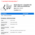 thumbnail image 2 of Washer Reservoir - Compatible with 2006 - 2008 RX400h Base 2007, 2 of 2