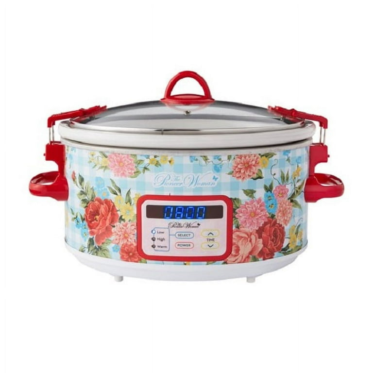 Buy The Pioneer Woman 6 QT Country Garden Portable Slow Cooker with Sealed  Lid Online at desertcartINDIA