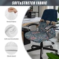thumbnail image 5 of Xoenoiee Boho Mandala Elephant Print Computer Office Chair Cover, Stretchable Chair Covers Chair Slipcover, Anti-Dust Chair Protective Slipcover, Universal Chair Slipcover Protector, S, 5 of 6