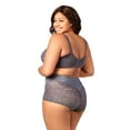 thumbnail image 3 of Elila Women&rsquo;s Plus Size Lacey Curves Underwire Bra, Full Coverage Support, Style 23112311 Grey, 3 of 4