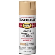 Sand, Rust-Oleum Stops Rust Gloss Spray Paint, 12 oz